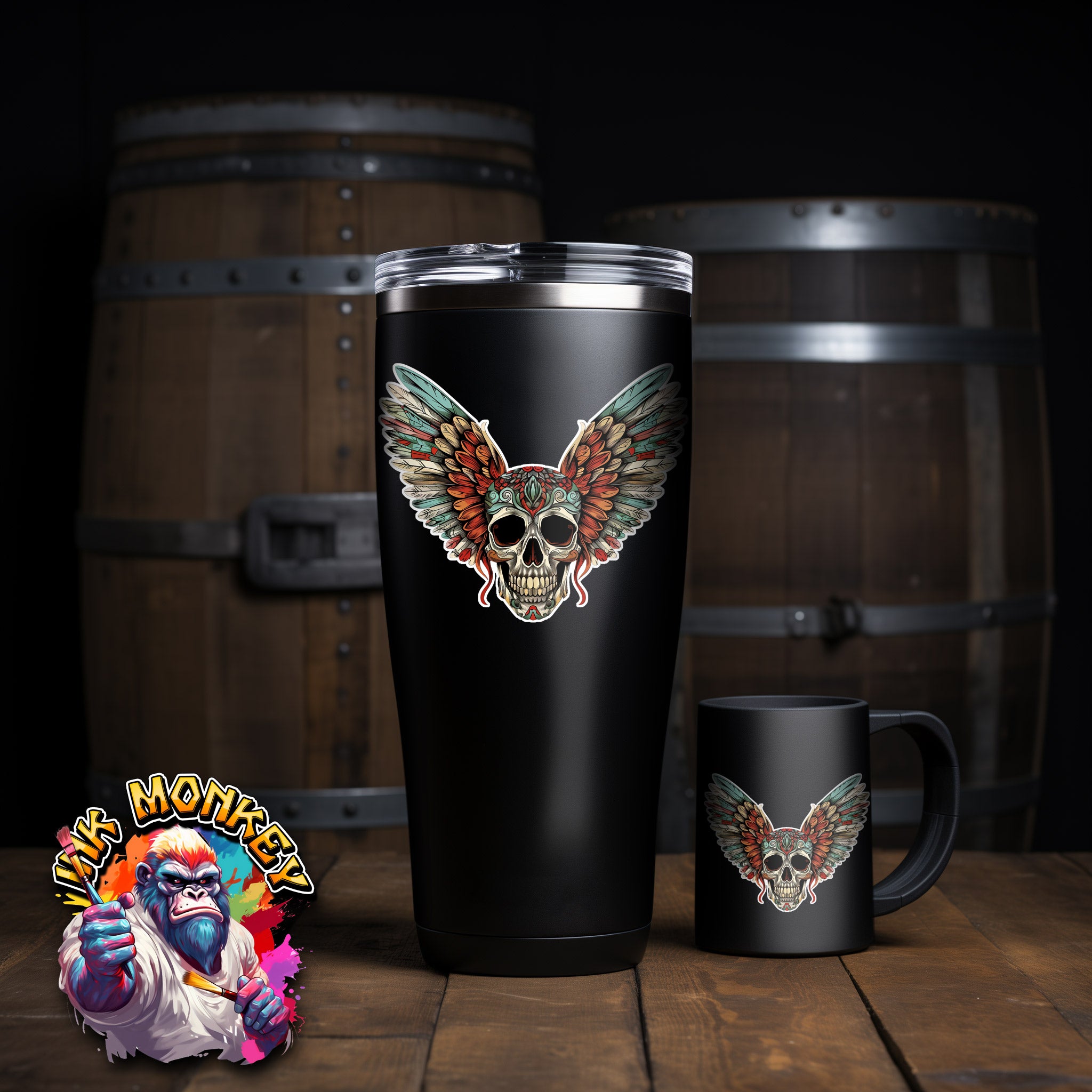 Winged Skull - Decal